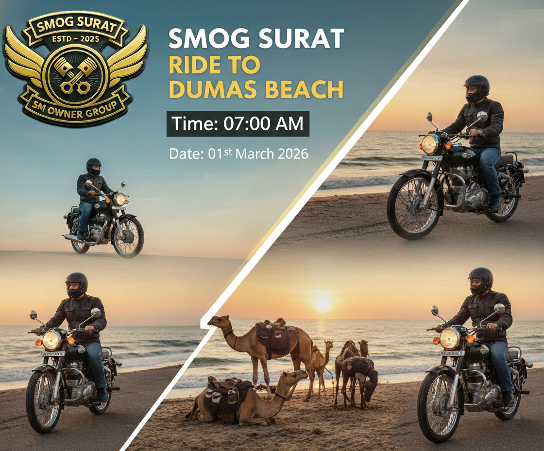🌊 SMOG SURAT: MORNING MEETUP RIDE! 🏍️💨